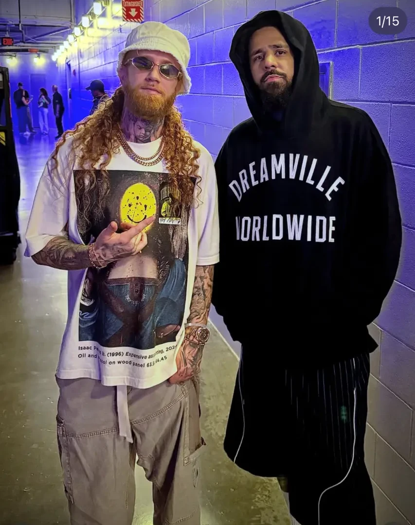 A-OH and J. Cole. A moment behind the scenes.